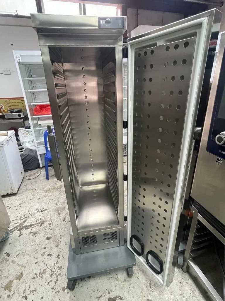 Interior GN pan rack slides of Blanco commercial mobile heated holding food warmer cart Singapore