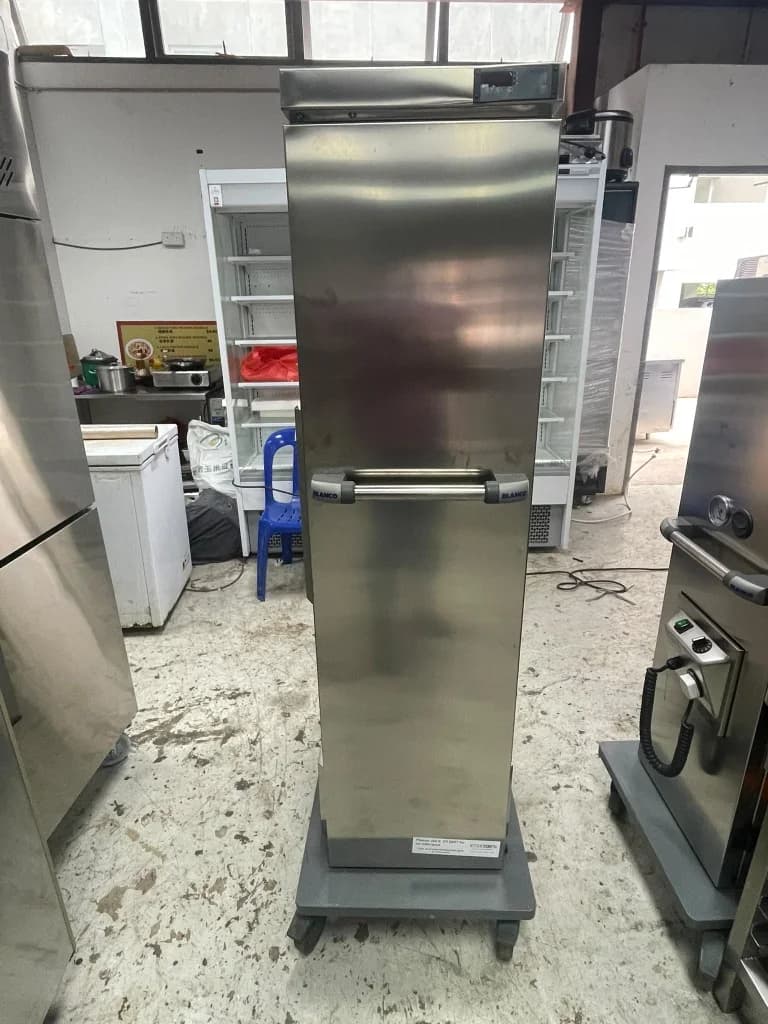 Used Blanco stainless steel mobile banquet food warming cart cabinet Singapore hotel clearance