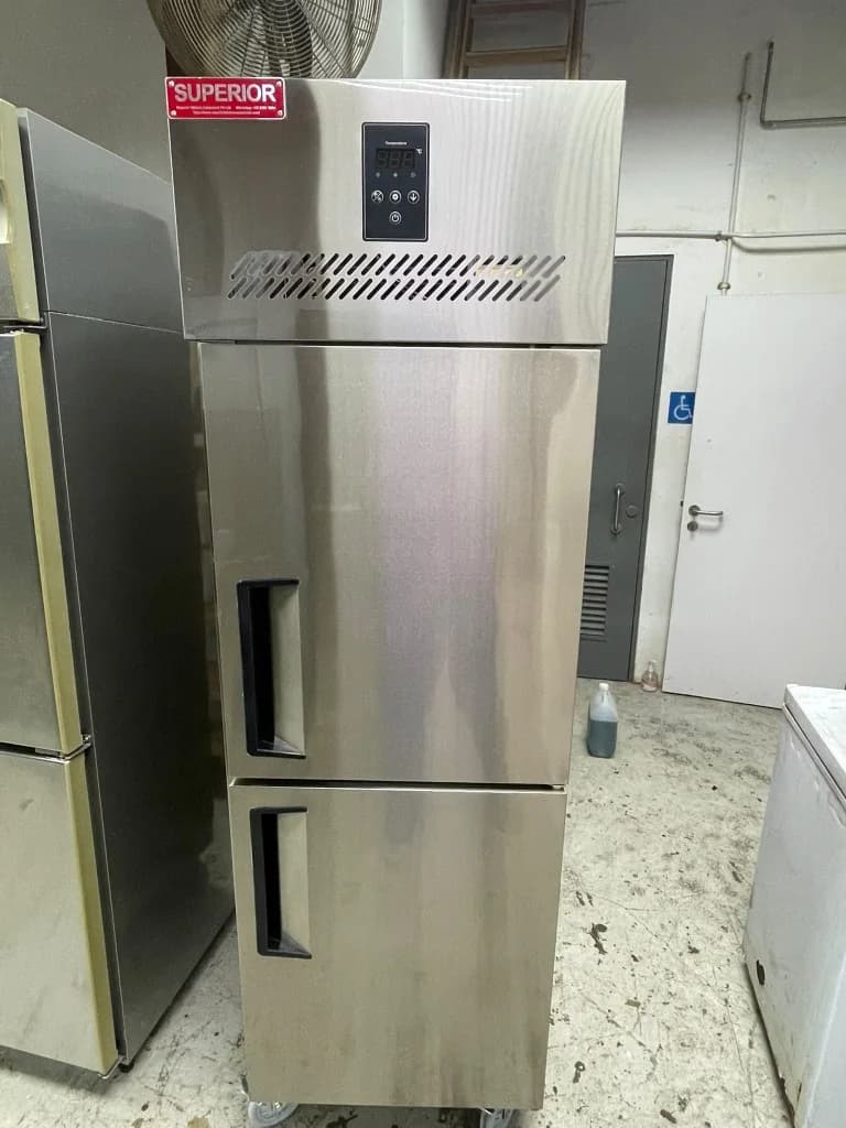 Used Superior 2-door commercial stainless steel upright reach-in refrigerator chiller Tuas Singapore